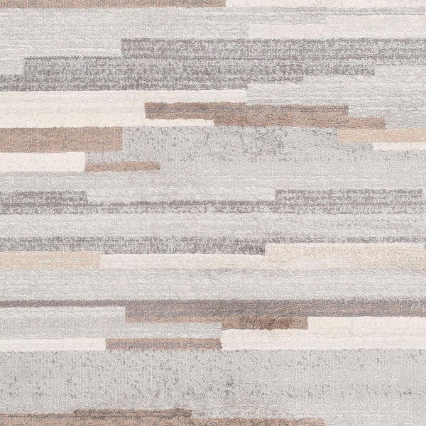 Livabliss Roma Machine Woven Polypropylene Area Rug Geometric Living Room Floor Accent Turkey Charcoal, Gray 2'7" x 7'3" ROM2302-2773