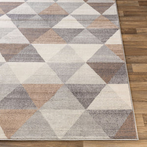 Livabliss Roma Geometric Polypropylene Area Rug Turkey Woven Low Pile for Living Room Charcoal, Gray 8'11" x 12'4" ROM2303-9123