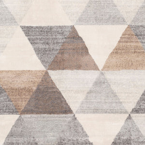 Livabliss Roma Geometric Polypropylene Area Rug Turkey Woven Low Pile for Living Room Charcoal, Gray 8'11" x 12'4" ROM2303-9123