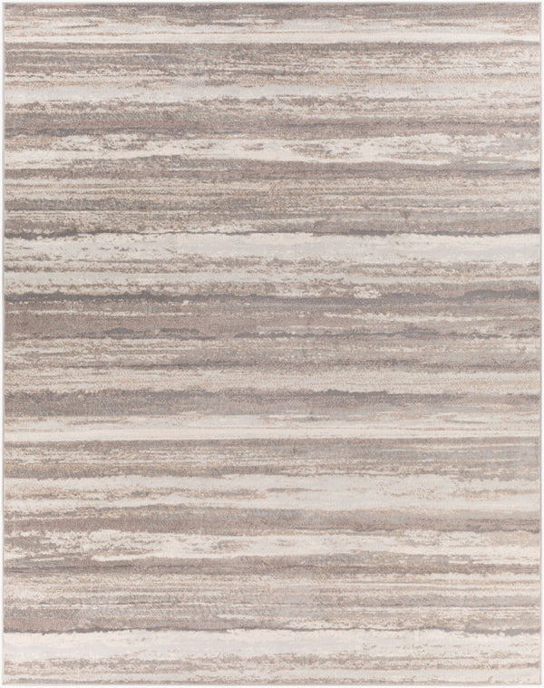 Livabliss Roma Machine Woven Polypropylene Area Rug Bold Contemporary Design for Living Spaces Charcoal, Tan 7'10" x 10' ROM2306-71010