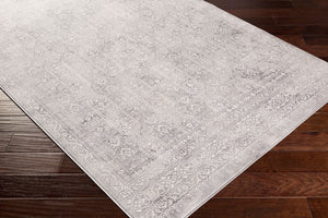 Livabliss Roma Traditional Turkish Pattern Polypropylene Area Rug for Living Room or Dining Space White, Light Gr 8'11" x 12'4" ROM2307-9123