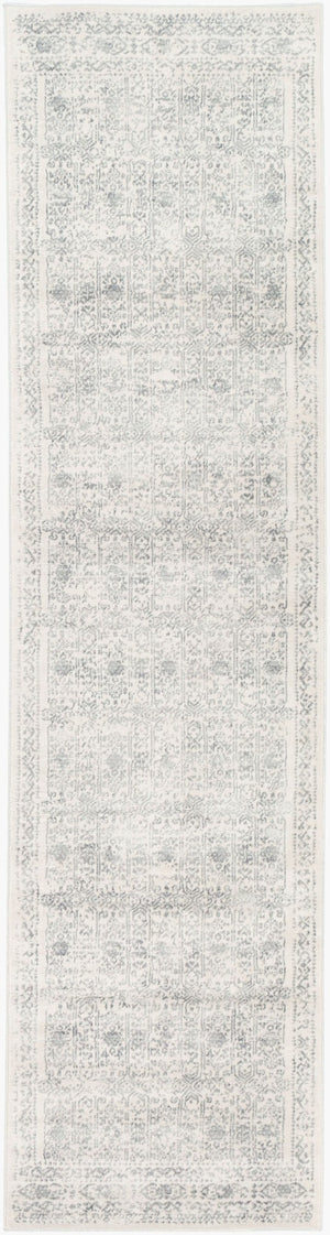 Livabliss Roma Traditional Polypropylene Area Rug for Living Room High Traffic Spaces Light Slate, Cr 2'7" x 10' ROM2308-2710