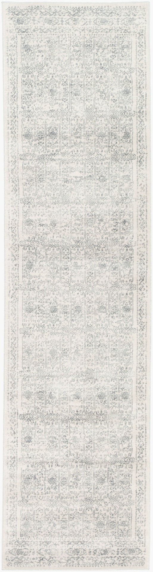 Livabliss Roma Traditional Polypropylene Area Rug for Living Room High Traffic Spaces Light Slate, Cr 2'7" x 10' ROM2308-2710