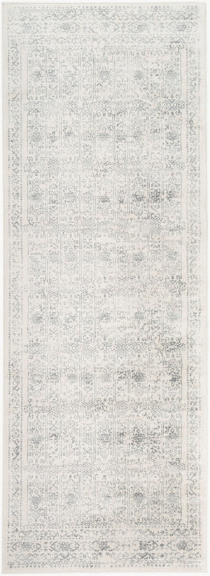 Livabliss Roma Traditional Polypropylene Area Rug for Living Room High Traffic Spaces Light Slate, Cr 2'7" x 7'3" ROM2308-2773