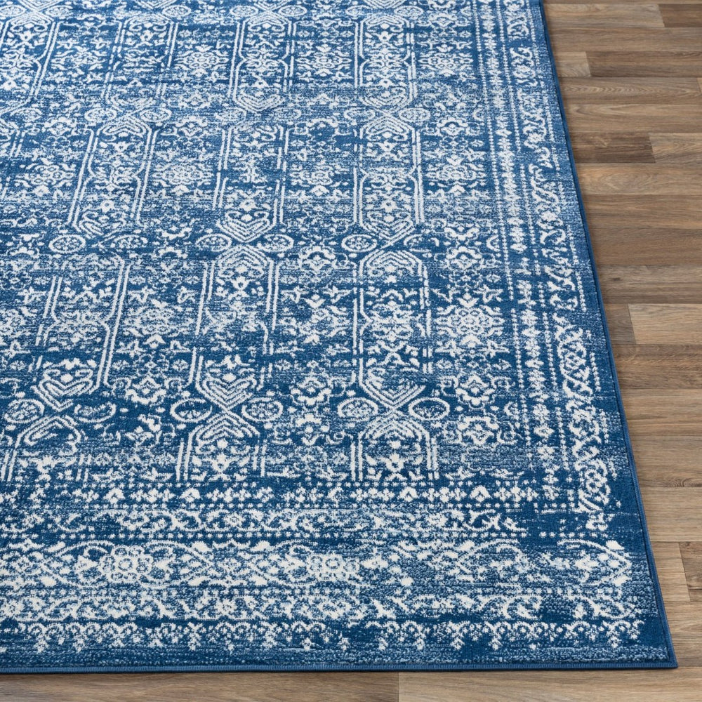 Livabliss Roma Medallion Area Rug Polypropylene Woven Traditional Style for Living Dining Rooms Dark Blue, Ligh 7'10" x 10' ROM2310-71010