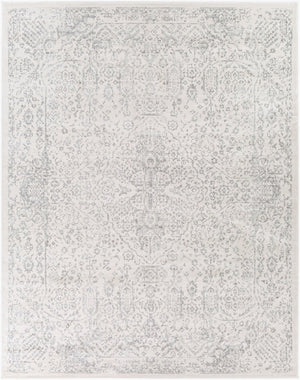 Livabliss Roma Traditional Medallion Polypropylene Area Rug Woven in Turkey for Busy Living Spaces Gray, Light Gra 7'10" x 10' ROM2314-71010