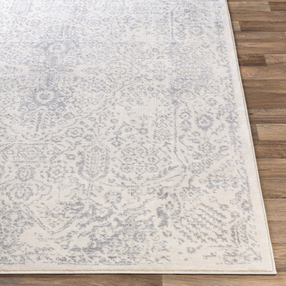 Livabliss Roma Traditional Medallion Polypropylene Area Rug Woven in Turkey for Busy Living Spaces Gray, Light Gra 7'10" x 10' ROM2314-71010