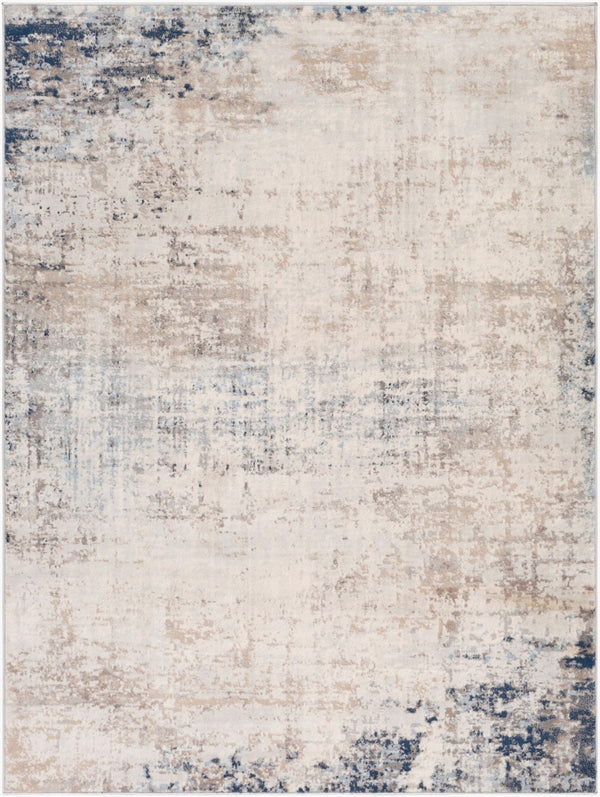 Livabliss Roma Machine Woven Polypropylene Area Rug Minimalist Modern Style for Large Living Rooms Light Gray, Ivo 11'10" x 15' ROM2315-111015