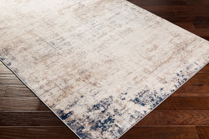 Livabliss Roma Machine Woven Polypropylene Area Rug Minimalist Modern Style for Large Living Rooms Light Gray, Ivo 6'7" x 6'7" Square ROM2315-67SQ