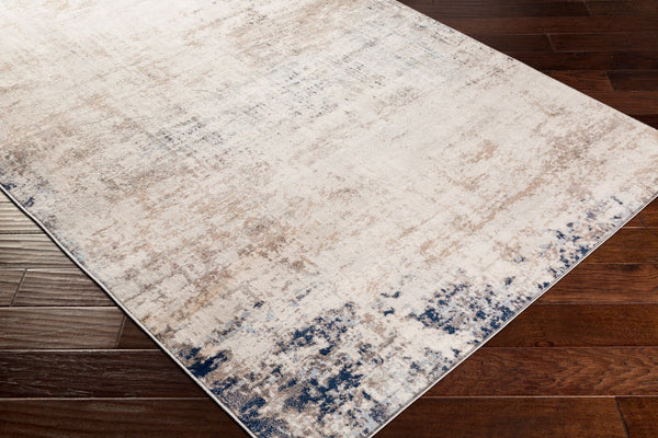 Livabliss Roma Machine Woven Polypropylene Area Rug Minimalist Modern Style for Large Living Rooms Light Gray, Ivo 6'7" x 6'7" Square ROM2315-67SQ