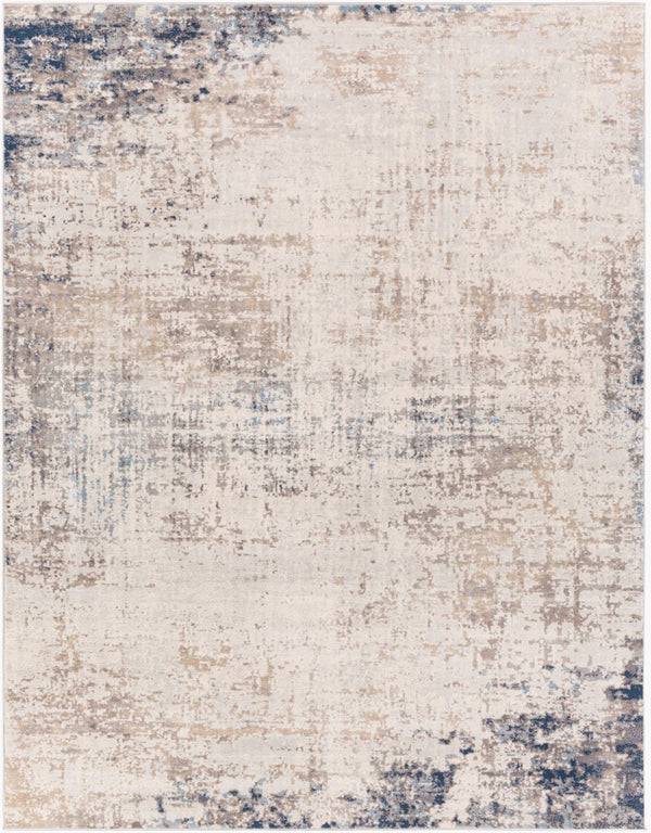 Livabliss Roma Machine Woven Polypropylene Area Rug Minimalist Modern Style for Large Living Rooms Light Gray, Ivo 7'10" x 10' ROM2315-71010