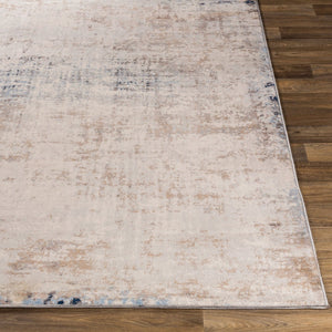 Livabliss Roma Machine Woven Polypropylene Area Rug Minimalist Modern Style for Large Living Rooms Light Gray, Ivo 6'7" x 6'7" Square ROM2315-67SQ