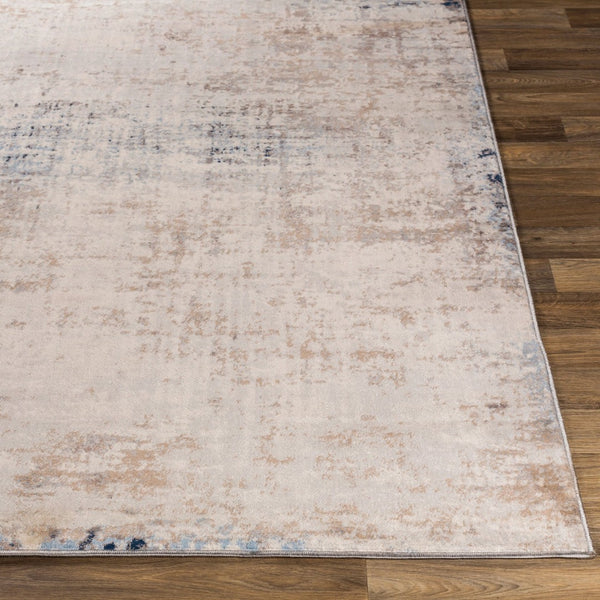 Livabliss Roma Machine Woven Polypropylene Area Rug Minimalist Modern Style for Large Living Rooms Light Gray, Ivo 6'7" x 6'7" Square ROM2315-67SQ