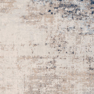 Livabliss Roma Machine Woven Polypropylene Area Rug Minimalist Modern Style for Large Living Rooms Light Gray, Ivo 6'7" x 6'7" Square ROM2315-67SQ