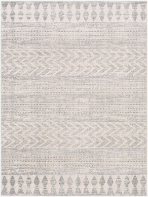 Livabliss Roma Bohemian Global Polypropylene Area Rug Medium Pile for Living Room Decor White, Light Gr 8'11" x 12'4" ROM2329-9123