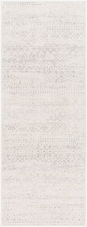 Livabliss Roma Global Bohemian Pattern Machine Woven Polypropylene Area Rug for Living Rooms Gray, Light Gra 2'7" x 7'3" ROM2341-2773
