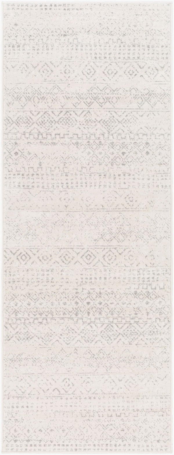 Livabliss Roma Global Bohemian Pattern Machine Woven Polypropylene Area Rug for Living Rooms Gray, Light Gra 2'7" x 7'3" ROM2341-2773