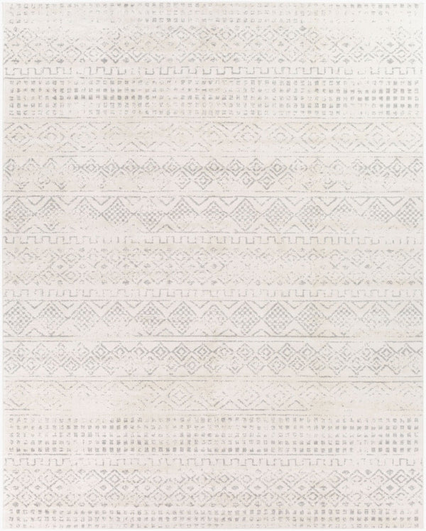 Livabliss Roma Global Bohemian Pattern Machine Woven Polypropylene Area Rug for Living Rooms Gray, Light Gra 7'10" x 10' ROM2341-71010