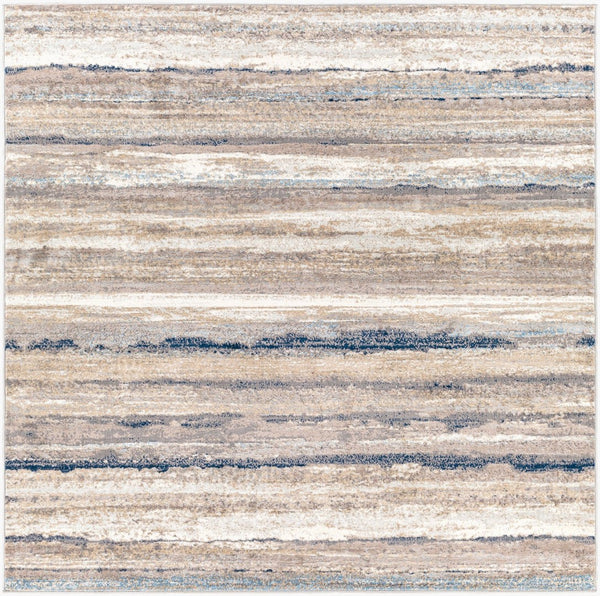 Livabliss Roma Bold Contemporary Machine Woven Polypropylene Area Rug for Large Living Spaces Navy, Light Blu 7'10" x 7'10" Square ROM2349-710SQ