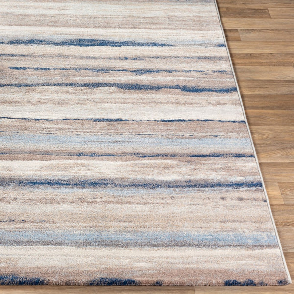 Livabliss Roma Bold Contemporary Machine Woven Polypropylene Area Rug for Large Living Spaces Navy, Light Blu 2'7" x 7'3" ROM2349-2773