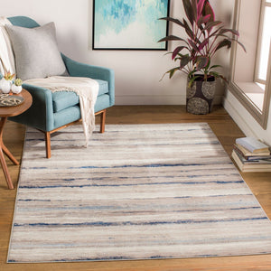 Livabliss Roma Bold Contemporary Machine Woven Polypropylene Area Rug for Large Living Spaces Navy, Light Blu 9'10" x 14' ROM2349-91014