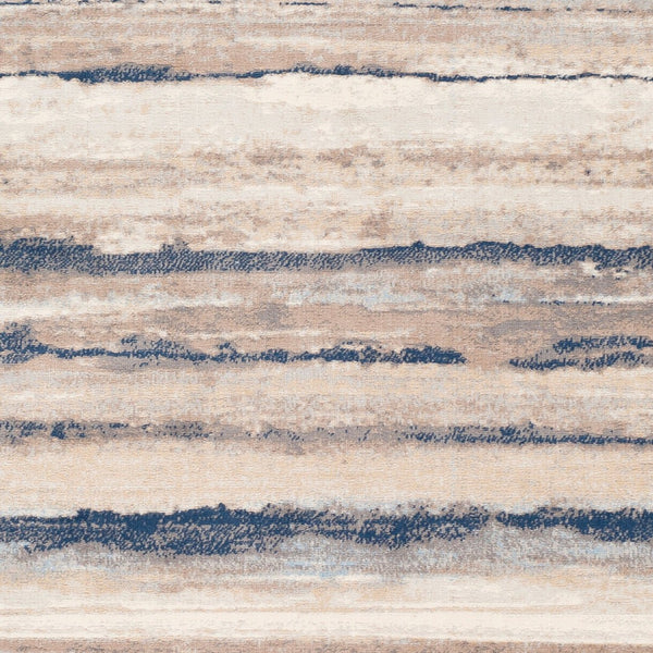 Livabliss Roma Bold Contemporary Machine Woven Polypropylene Area Rug for Large Living Spaces Navy, Light Blu 2'7" x 7'3" ROM2349-2773