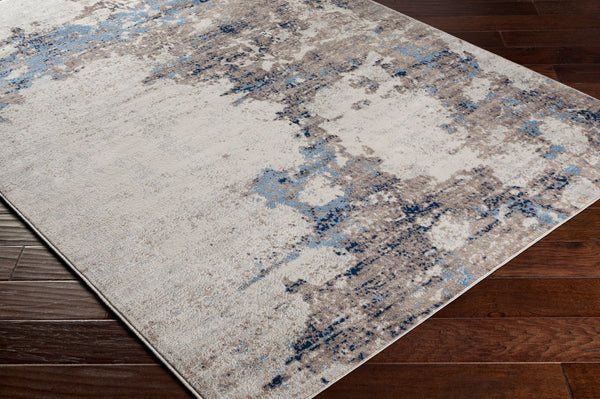 Livabliss Roma Machine Woven Polypropylene Area Rug Minimalist Modern Living Room Floor Accent Pale Blue, Ivor 8'11" x 12'4" ROM2353-9123