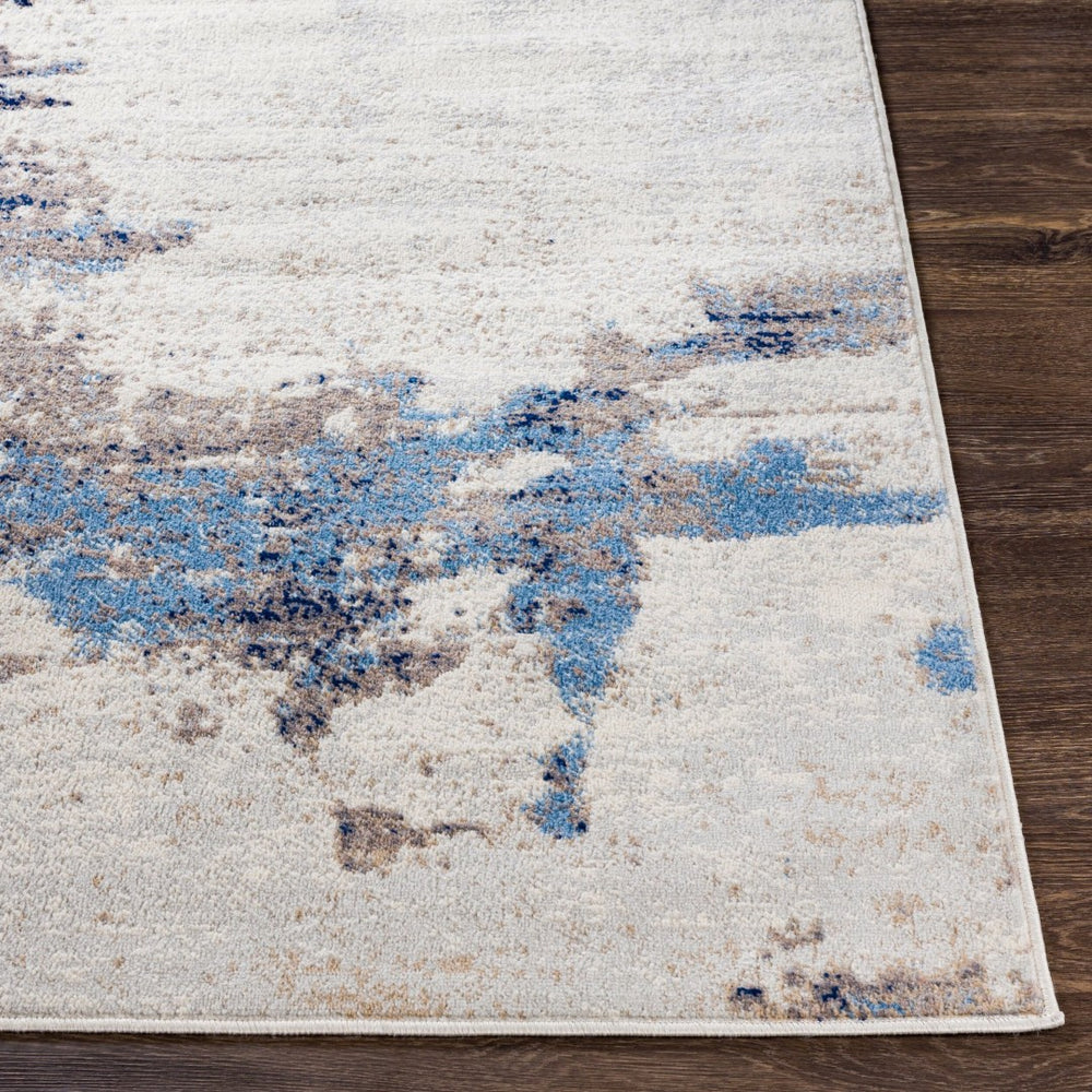 Livabliss Roma Machine Woven Polypropylene Area Rug Minimalist Modern Living Room Floor Accent Pale Blue, Ivor 8'11" x 12'4" ROM2353-9123