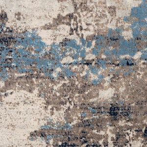 Livabliss Roma Machine Woven Polypropylene Area Rug Minimalist Modern Living Room Floor Accent Pale Blue, Ivor 8'11" x 12'4" ROM2353-9123