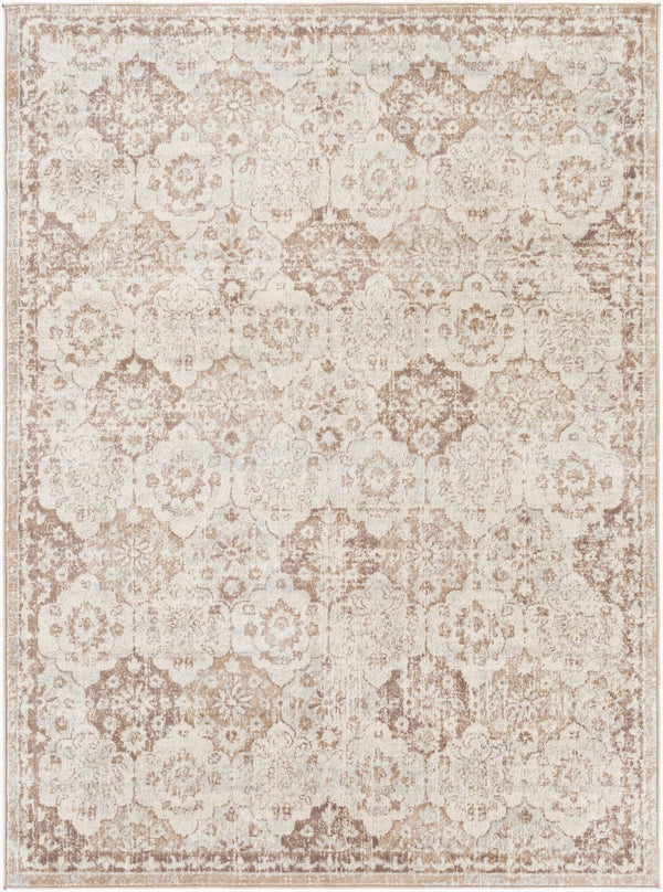 Livabliss Roma Traditional Polypropylene Area Rug Turkey Woven Transitional Living Room Accent Tan, Ivory 8'11" x 12'4" ROM2368-9123