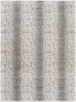Livabliss Roma Geometric Polypropylene Area Rug Machine Woven for Modern Living Spaces Charcoal, Ivory 5'3" x 7'1" ROM2371-5371