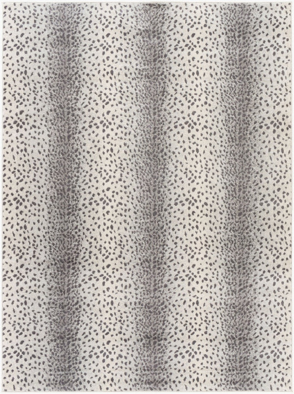 Livabliss Roma Geometric Polypropylene Area Rug Machine Woven for Modern Living Spaces Charcoal, Ivory 5'3" x 7'1" ROM2371-5371