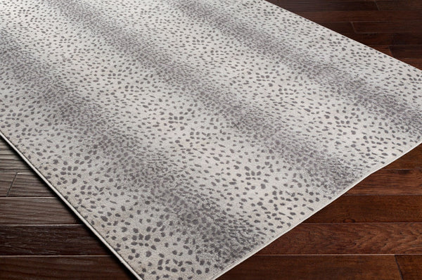 Livabliss Roma Geometric Polypropylene Area Rug Machine Woven for Modern Living Spaces Charcoal, Ivory 5'3" x 7'1" ROM2371-5371