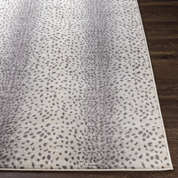 Livabliss Roma Geometric Polypropylene Area Rug Machine Woven for Modern Living Spaces Charcoal, Ivory 5'3" x 7'1" ROM2371-5371