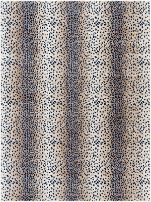 Livabliss Roma Geometric Area Rug Turkish Woven Polypropylene for Living Room or Dining Space Navy, Tan 5'3" x 7'1" ROM2372-5371