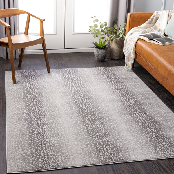 Livabliss Roma Geometric Polypropylene Area Rug Machine Woven Turkish Craft for Living Rooms Light Slate, Iv 7'10" x 10' ROM2373-71010