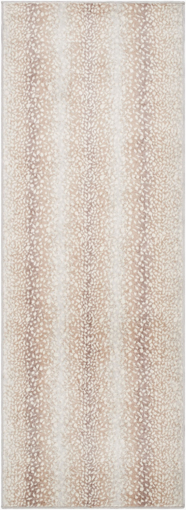 Livabliss Roma Geometric Area Rug Turkish Polypropylene Weave for Large Living Dining Spaces Tan, Light Slat 2'7" x 10' ROM2374-2710