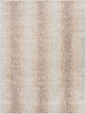 Livabliss Roma Geometric Area Rug Turkish Polypropylene Weave for Large Living Dining Spaces Tan, Light Slat 5'3" x 7'1" ROM2374-5371