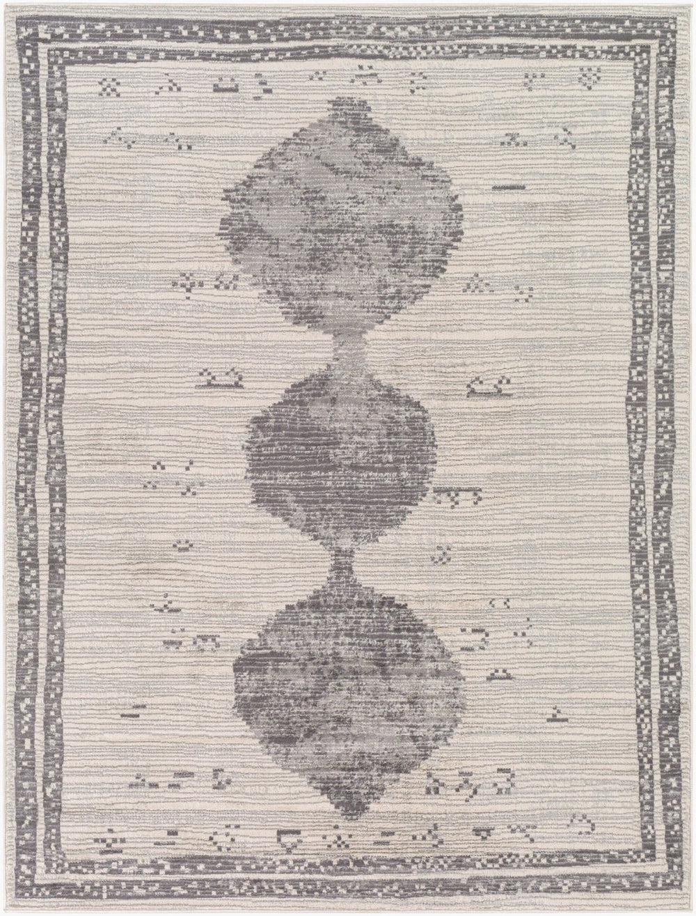 Livabliss Roma Moroccan Geometric Area Rug Machine Woven Polypropylene for Living and Dining Rooms 6'7" x 9' ROM2382-679