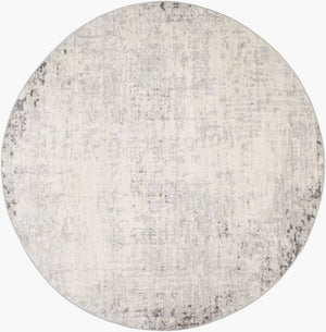 Livabliss Roma Minimalist Polypropylene Area Rug for Living Dining and Primary Bedroom Spaces Charcoal, Gray 6'7" x 6'7" Round ROM2393-67RD