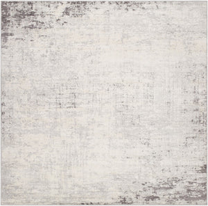 Livabliss Roma Minimalist Polypropylene Area Rug for Living Dining and Primary Bedroom Spaces Charcoal, Gray 7'10" x 7'10" Square ROM2393-710SQ