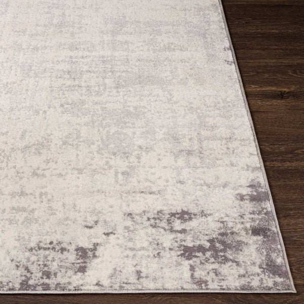Livabliss Roma Minimalist Polypropylene Area Rug for Living Dining and Primary Bedroom Spaces Charcoal, Gray 6'7" x 6'7" Square ROM2393-67SQ