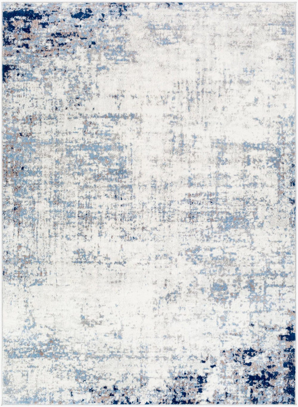 Livabliss Roma Machine Woven Polypropylene Area Rug for Large Living and Open Dining Spaces Navy, Light Blu 9'10" x 14' ROM2394-91014