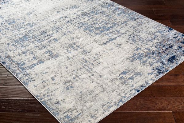 Livabliss Roma Machine Woven Polypropylene Area Rug for Large Living and Open Dining Spaces Navy, Light Blu 2'7" x 7'3" ROM2394-2773