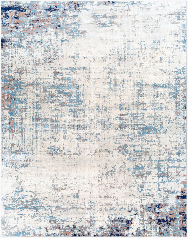 Livabliss Roma Machine Woven Polypropylene Area Rug for Large Living and Open Dining Spaces Navy, Light Blu 7'10" x 10' ROM2394-71010