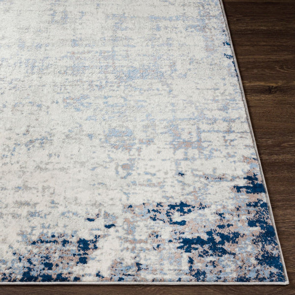 Livabliss Roma Machine Woven Polypropylene Area Rug for Large Living and Open Dining Spaces Navy, Light Blu 2'7" x 7'3" ROM2394-2773