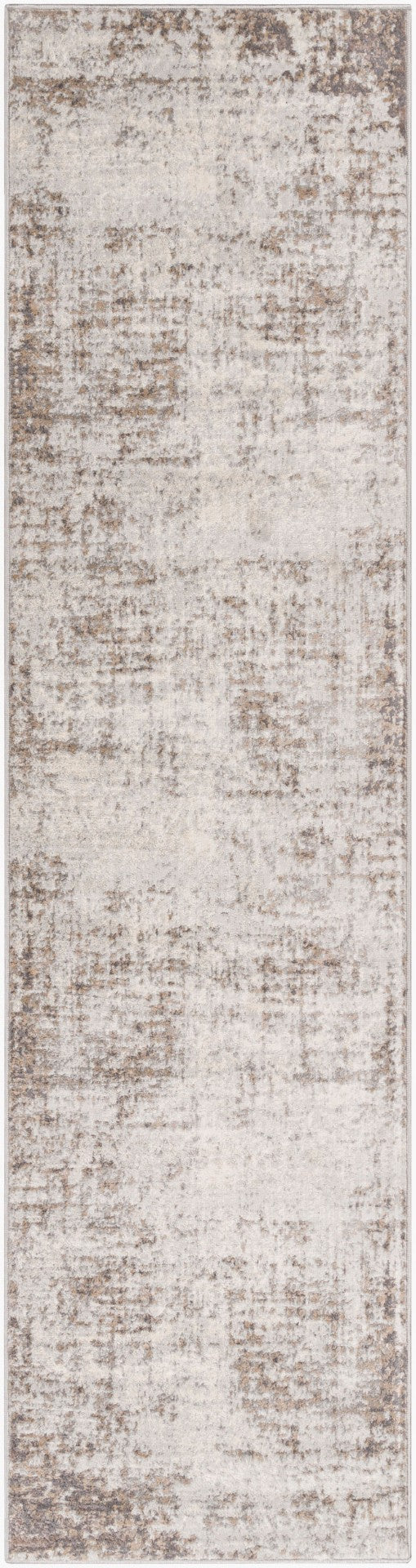 Livabliss Roma Machine Woven Polypropylene Area Rug Geometric Modern Pattern for Living Rooms Charcoal, Mediu 2'7" x 10' ROM2395-2710