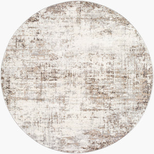 Livabliss Roma Machine Woven Polypropylene Area Rug Geometric Modern Pattern for Living Rooms Charcoal, Mediu 6'7" x 6'7" Round ROM2395-67RD