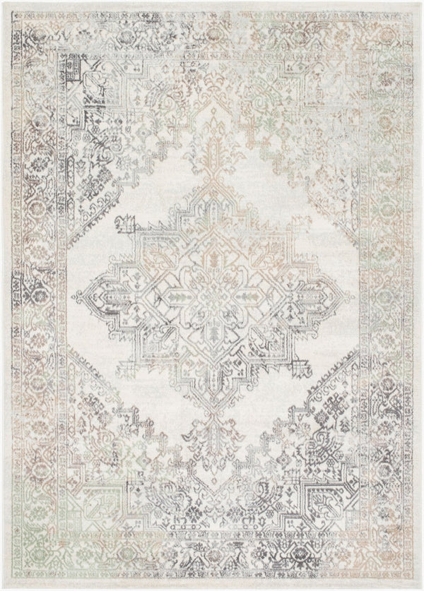 Livabliss Roma Traditional Medallion Polypropylene Area Rug for Living Dining or Bedroom ROM2405-811123