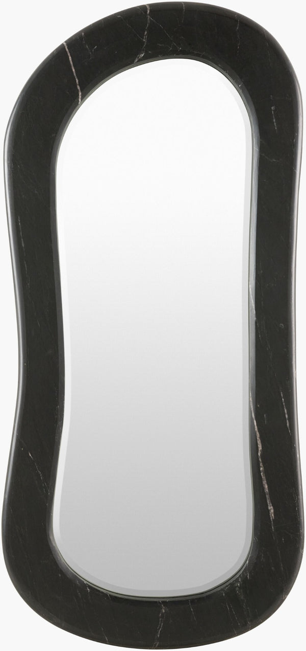 Surya Roman Tall Sculptural Wall Mirror Mid Century Modern Accent for Entryway or Living Room ROMA001-2451